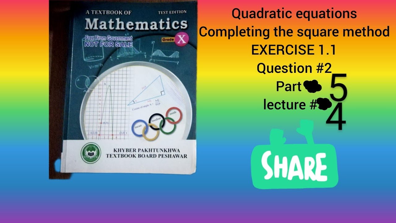 quadratic equations by completing the square method class 10# ...