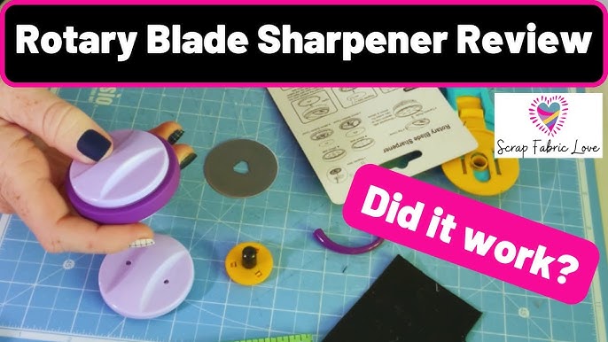 TrueCut Rotary Blade Sharpener: Sharpening 45mm Rotary blades. 