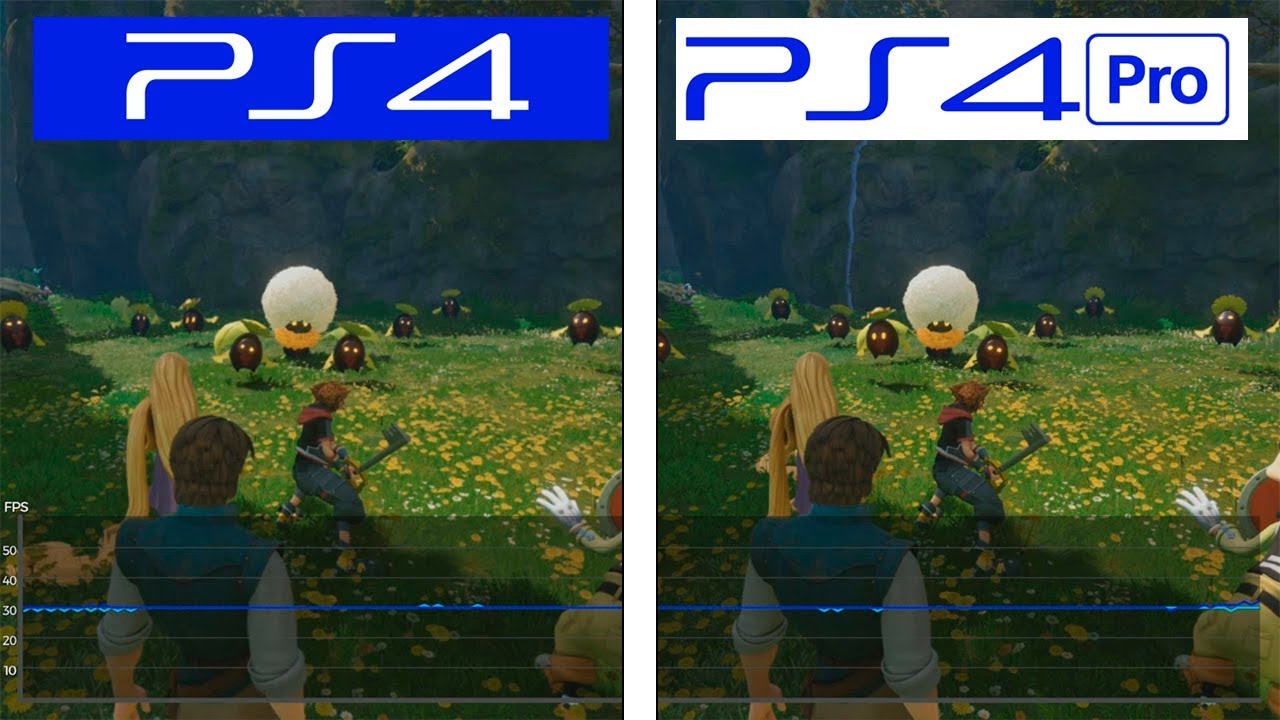 Kingdom Hearts PS4 vs PS4 | Framerate Test | FPS Comparison - YouTube