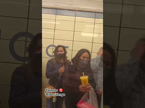 Entering Bloor-Yonge Station