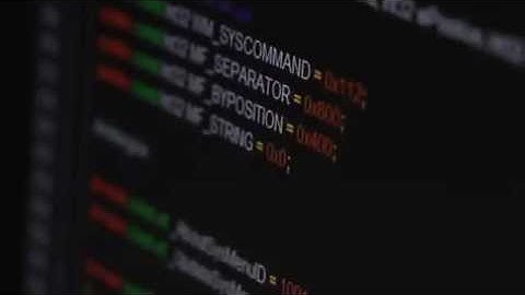 Computer Code Scrolling on Black 2