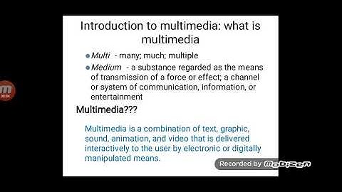 Multimedia communication technique