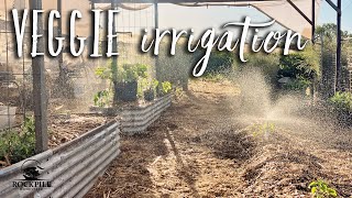 Retic for raised bed veggie patch INSTALL | Offgrid Aussie Homestead
