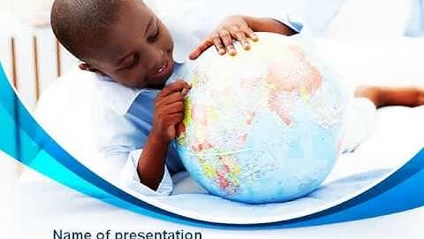 School Study In Africa PowerPoint Template by PoweredTemplate.com