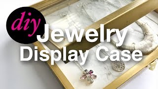 How To Make A Jewelry Display Storage Case Using Dollar Tree Items | Treshaja