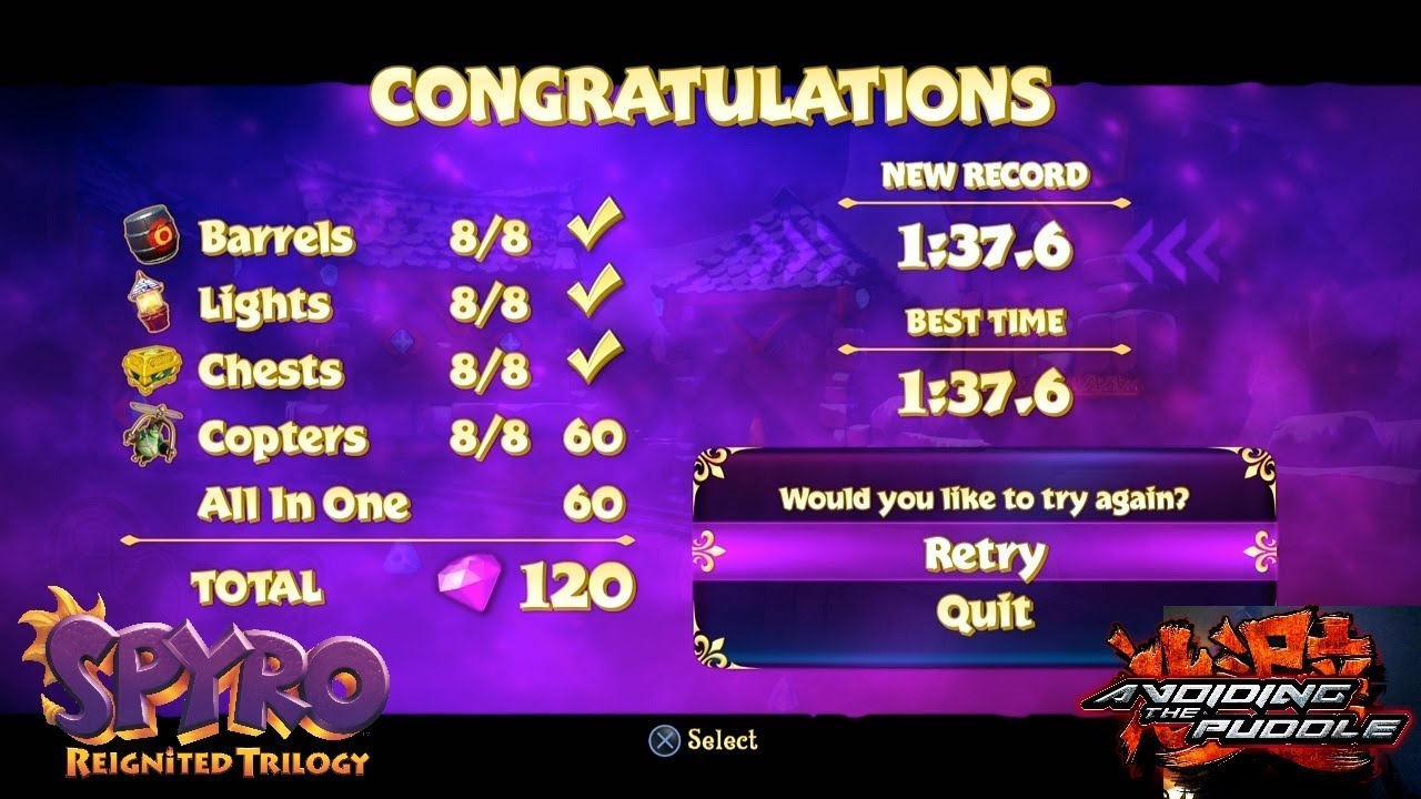 treasure of the elemental trophy Icy Flight: PERFECT Style Run | Aris Plays - Spyro The Dragon