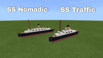 SS Nomadic & SS Traffic (tender) | Minecraft Tutorial | 1:5 Scale