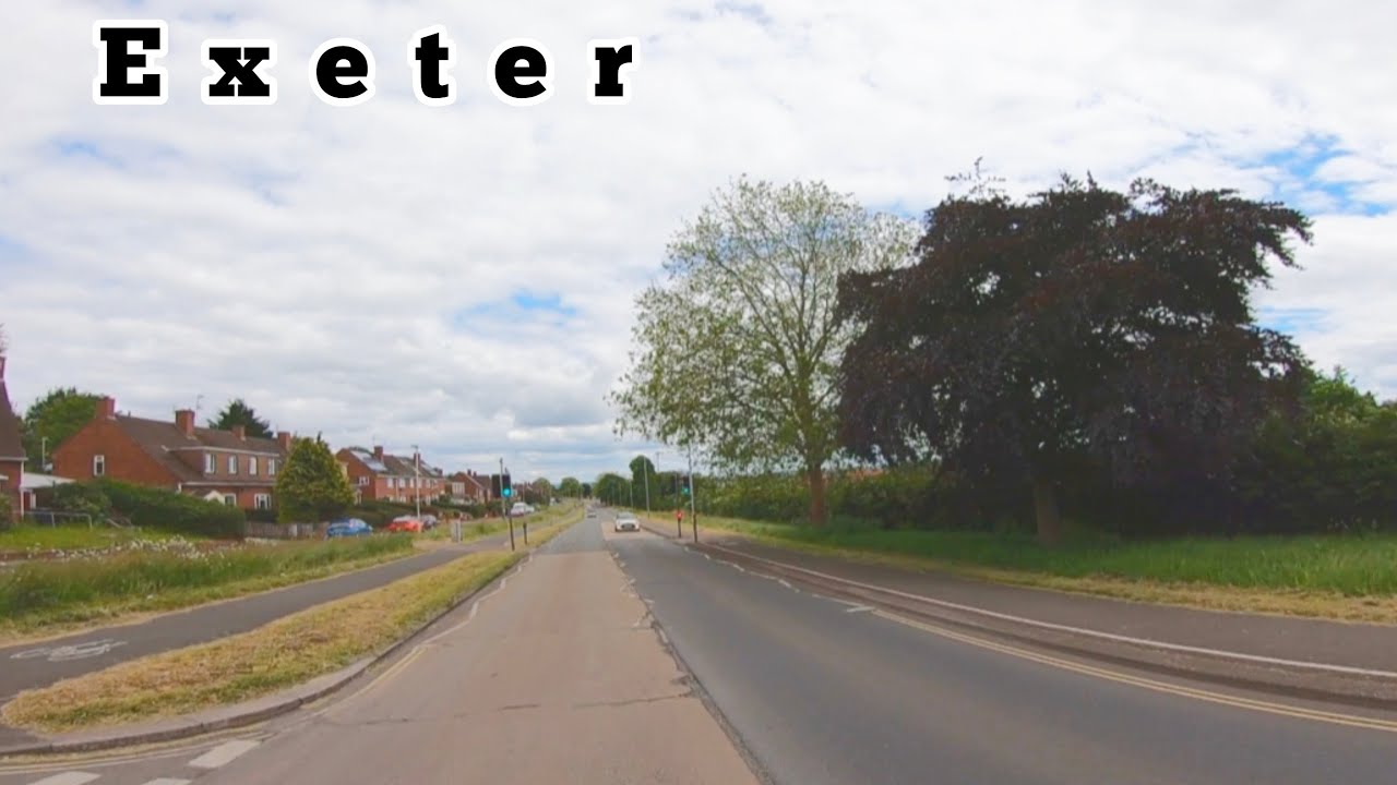 Drive with us 8/6/24 Exeter Topsham road - Heavitree - lanes - Stoke Canon Devon realtime England UK