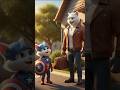البطل مياو لبس بدله كابتن امريكا وبقي كابتن مياو وانقذ أبوه Kitten Cartoon Cat Ai Viral