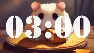3 Minute Timer Hamster With Pumpkin Pie