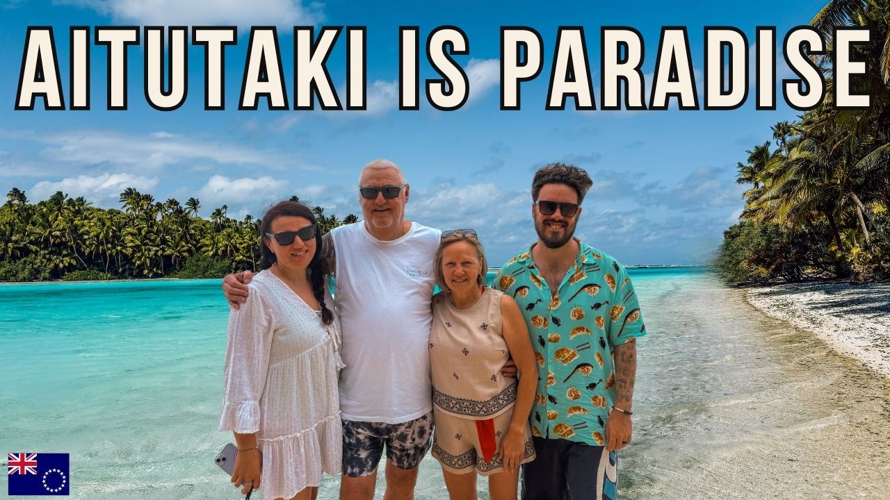 A Day in Aitutaki 🇨🇰 | Flying to Paradise, Lagoon Cruise & One Foot Island