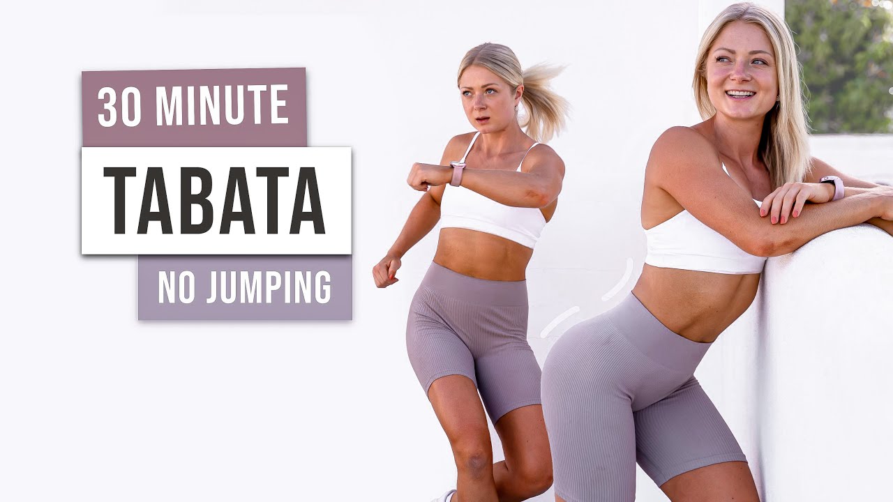 30 MIN LOW IMPACT Full Body Tabata Workout - No Equipment, No Jumping - Knee Friendly exercises
