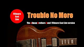 Video thumbnail of "Trouble No More :The Allman Brothers Band style  Backing Track Jam :[ A Blues  A Mixolydian 134 BPM]"