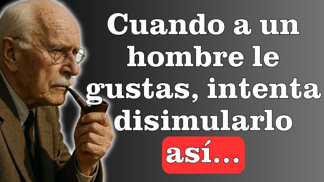 7 SEÑALES de que un hombre gusta de ti pero intenta OCULTARLO - Carl Jung