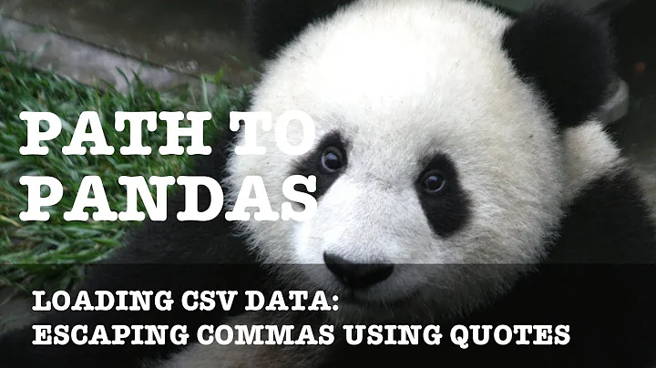 Escaping Commas in CSV Data