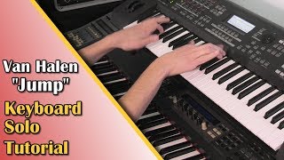 Jump - Van Halen - Keyboard Solo With How To Play Tutorial (Yamaha Synth Cover) chords