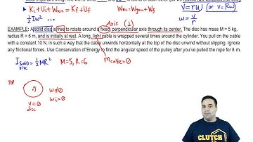 Conservation of Energy with Rotation