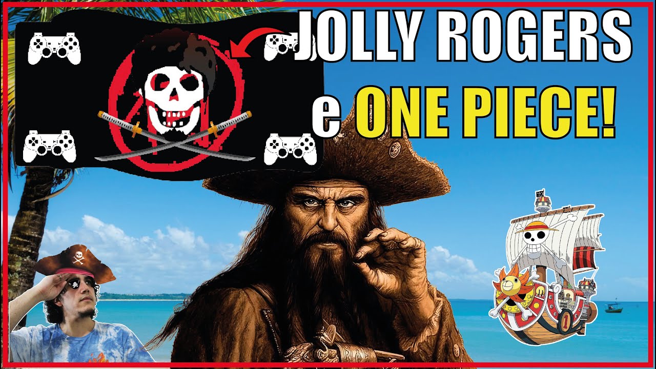 Algumas bandeiras piratas (Jolly Roger) de One Piece