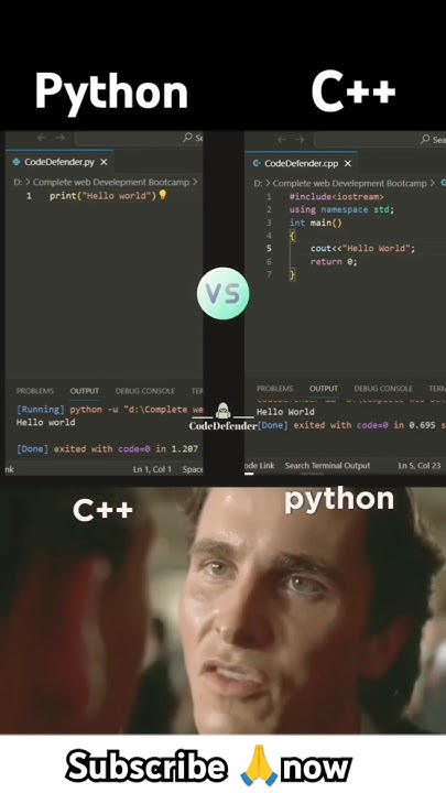 PYTHON vs C++ 🤡