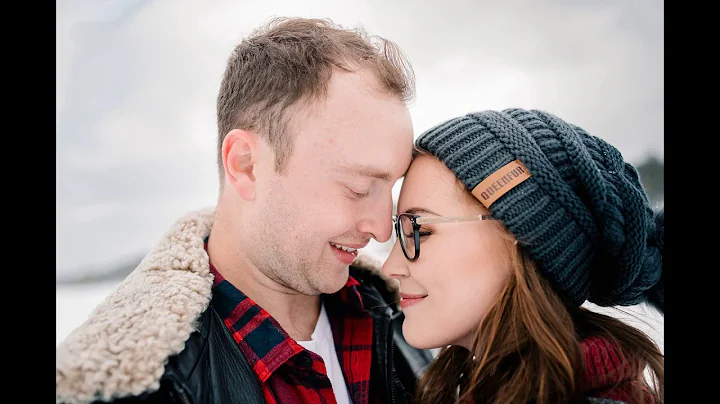 Stephanie and Nick Winter Muskoka Engagement Session