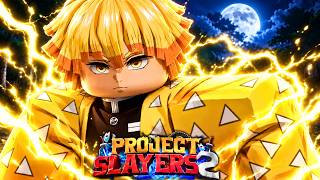 I Became the THUNDER-GOD Zenitsu Agatsuma in Project Slayers 2 Roblox...