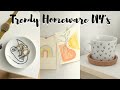 DIY EASY Trendy Room Decor... Boho Prints, IKEA Upcycle + Ceramics! | EBONI + IVORY