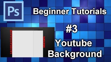 Photoshop CS6 Beginner Tutorials Ep. 3 How To Make Youtube Background With Template (1080p)