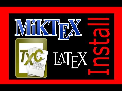 LaTeX: TexnicCenter સાથે MikTex ડાઉનલોડ કરો અને ગોઠવો