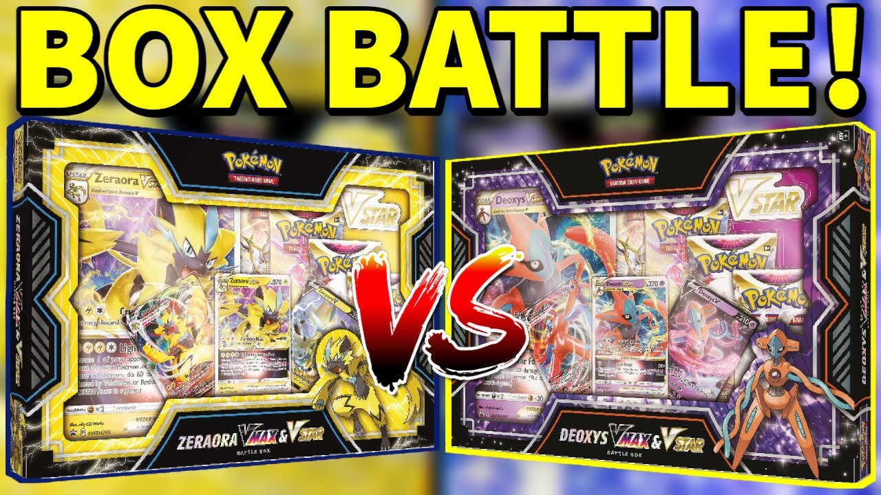 Pokemon Deoxys / Zeraora VMAX and VSTAR Battle Box – Three Stars Sportscards