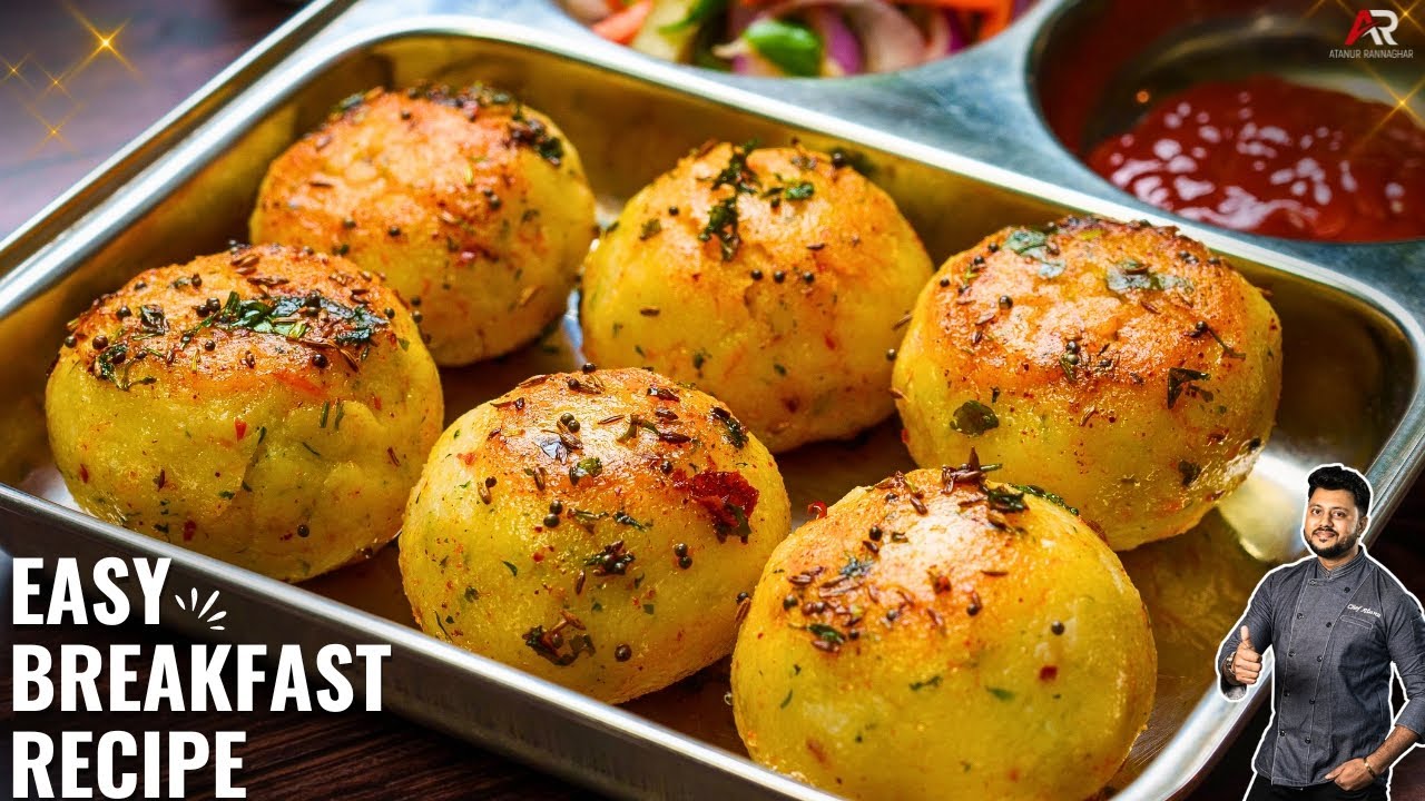 1 कप सूजी और आलू से बनाएं सबसे आसान नाश्ता | Breakfast Recipe In Hindi | Atanur Rannaghar Hindi