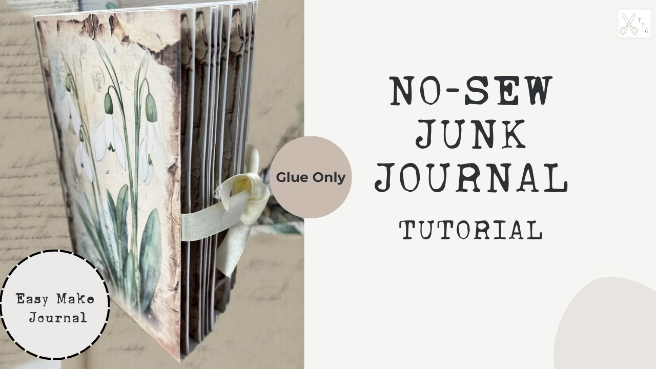 How To Make A No-Sew Junk Journal Easily - Beginner Tutorial - YouTube
