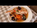 Fishsoup and handmade tagliatelle with seafood