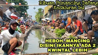Pertama di Sragen, Mancing Ikan di Sungai Kecil Bisa Strike Bertubi Tubi