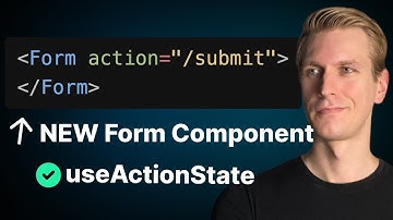 Next.js Forms Are Different Now (Server Actions, useActionState, Form Component, Form Backend)
