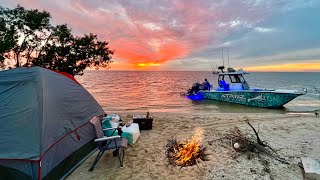 Remote Beach Camping  Everglades National Park (Catch/Clean/Cook)