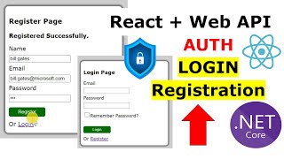 Login & Registration using .Net 8 Authentication with Custom Identity. React   Web API Project