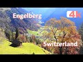 SWITZERLAND - ENGELBERG  - PART 5 - Lungern MURREN -  LAUTERBRUNNEN - Walking Tour  - Suiza - 4K