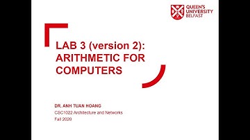 Computer Architecture, Lab 3 (version 2), Fall 2020