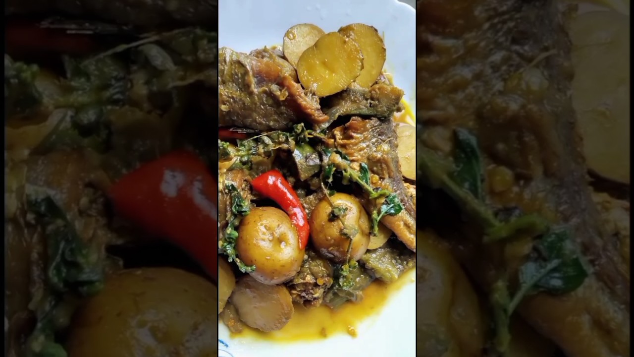 Dry Fish Curry With Eggplant 