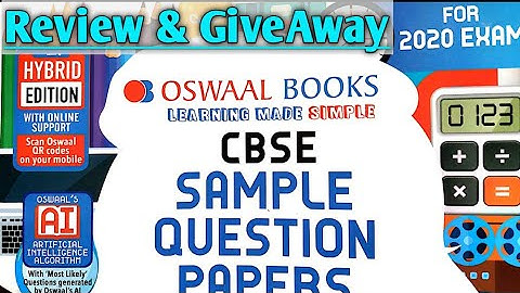 Oswal sample paper for standard mathematics || CBSE CLASS 10 standard mathematics 2020