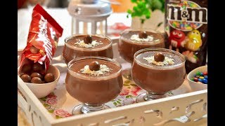 بدك حلو سهل وخفيف وممكن تعملو في اي وقت بودنج شكولاته بطريقه احترافيه Chocolate pudding