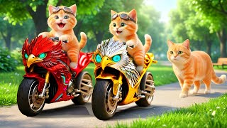 Mama Cat Trims Fur on the Farm and Makes Tiger Hat For Kittens At Home🐾🎩🐯