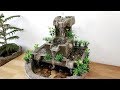 How to make amazing beautiful very nice cemented waterfall fountain water fountain