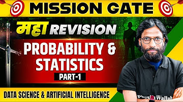 Probability And Statistics Part-1 | Maha Revision | GATE Data Science and Artificial Intelligence