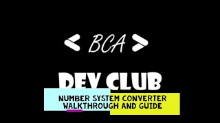 PYTHON | NUMBER SYSTEM CONVERTER | WALK THROUGH