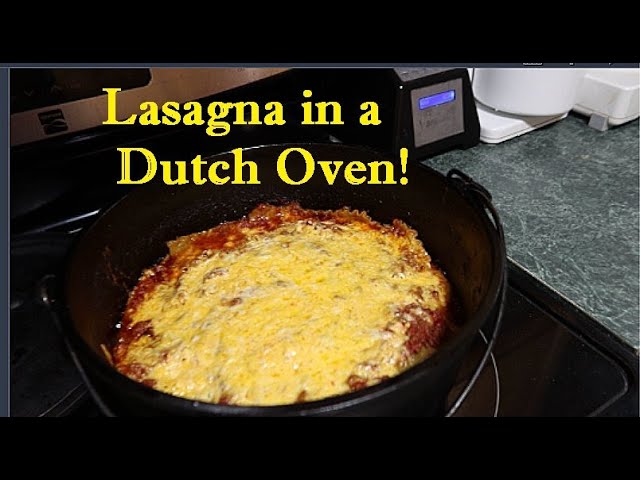 Easy Homemade Dutch Oven Lasagna - Rocky Hedge Farm