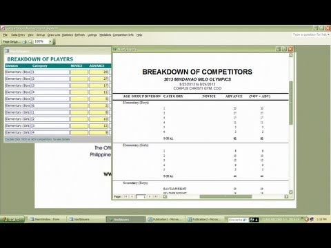 Taekwondo Bout Chart Software