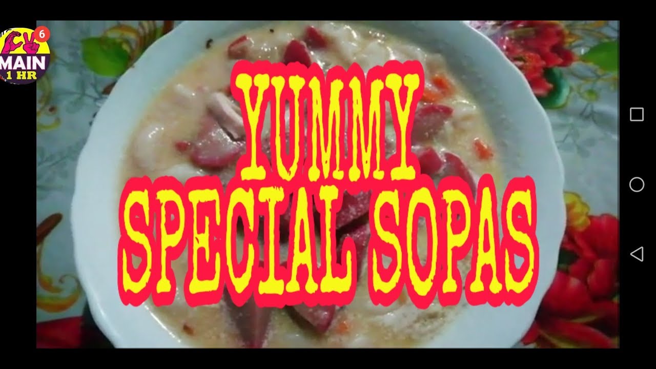 Special Sopasmacaroni Soup Thelma Bathan Youtube