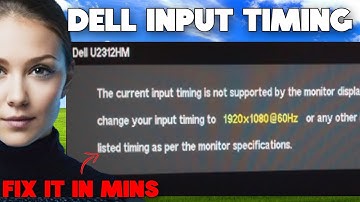 How To Fix Dell Optiplex Input Timing Not Supported (GUARANTEE FİX)