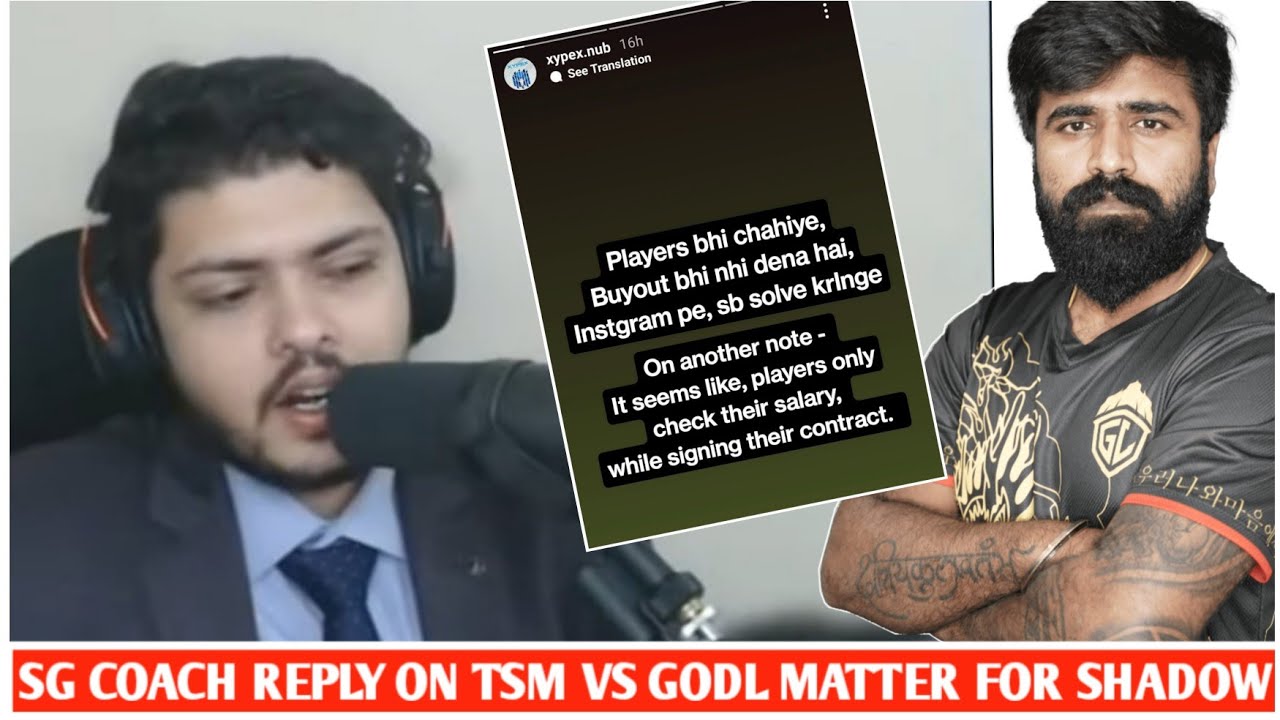 SG COACH REPLY ON TSM VS GODL MATTER! | FYXS REACT TO XYPEX STORY